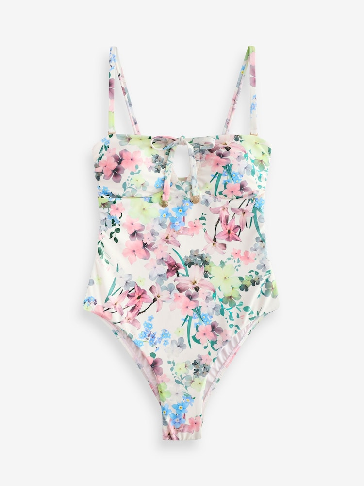 B by Ted Baker Ditsy Fleuri Tummy Control Cravate Detail - Image 5 of 7