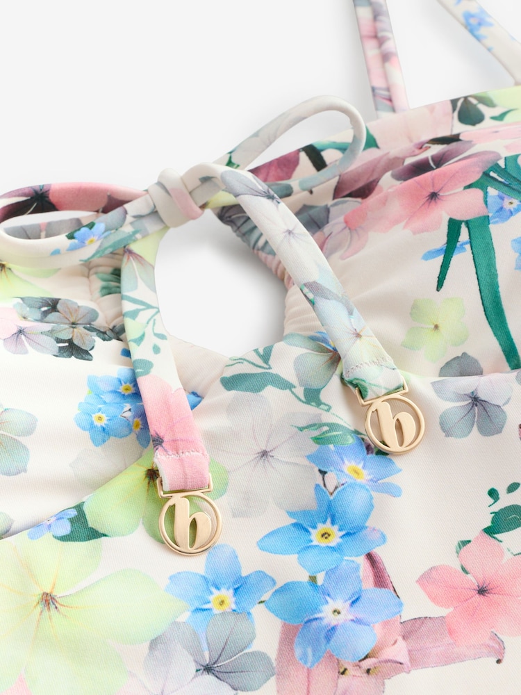 B by Ted Baker Ditsy Fleuri Tummy Control Cravate Detail - Image 6 of 7