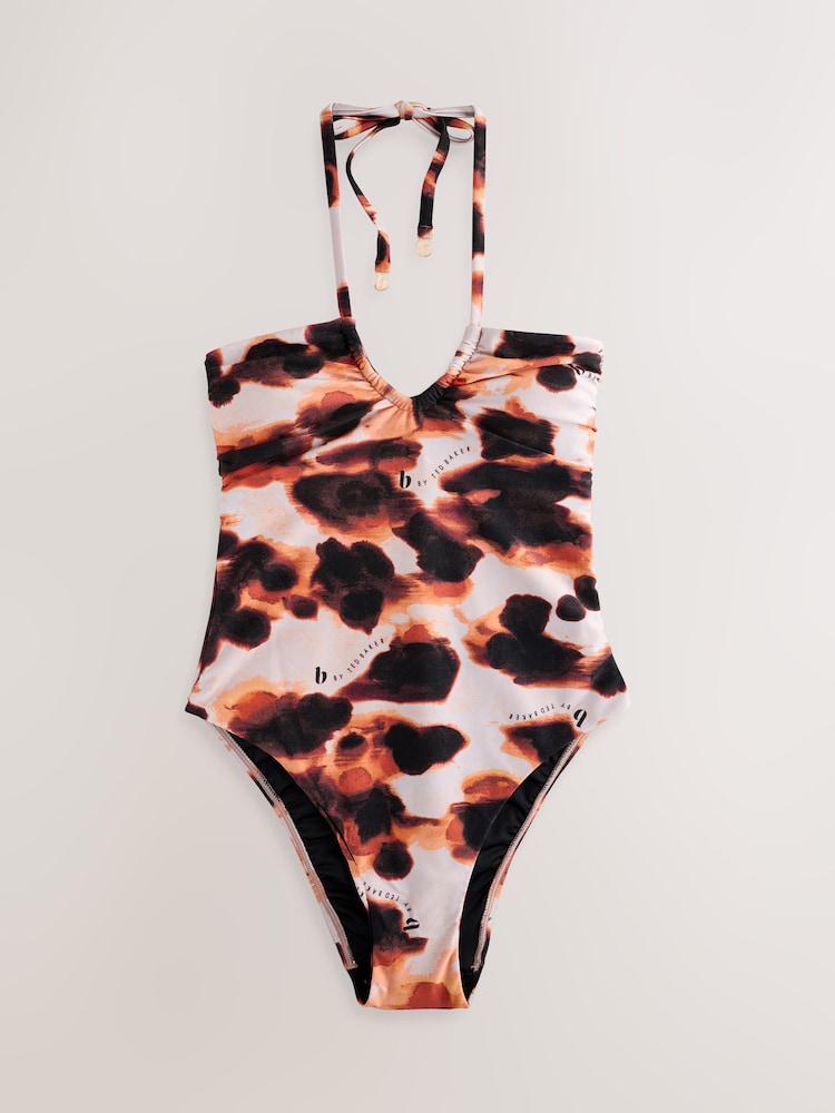 B by Ted Baker – bauchformender Bandeau-Badeanzug mit Animal-Print - Bild 6 von 6 B by Ted Baker – bauchformender Bandeau-Badeanzug mit Animal-Print - Bild 6 von 6