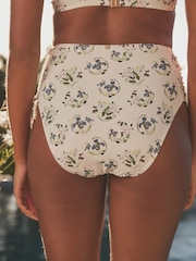 B by Ted Baker White Floral Print Bikini Briefs - Image 3 de 6