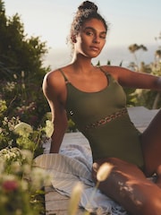 B by Ted Baker Tummy Control Hardware Ring Swimsuits - Image 3 of 5