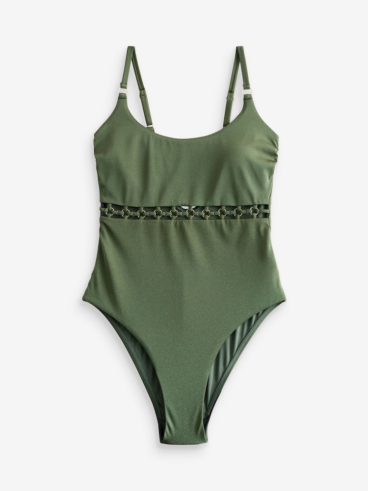 B by Ted Baker Tummy Control Hardware Ring Swimsuits - Image 5 of 5