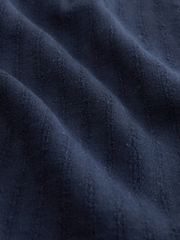 Navy Linen Knee Length Shorts - Image 2 of 4