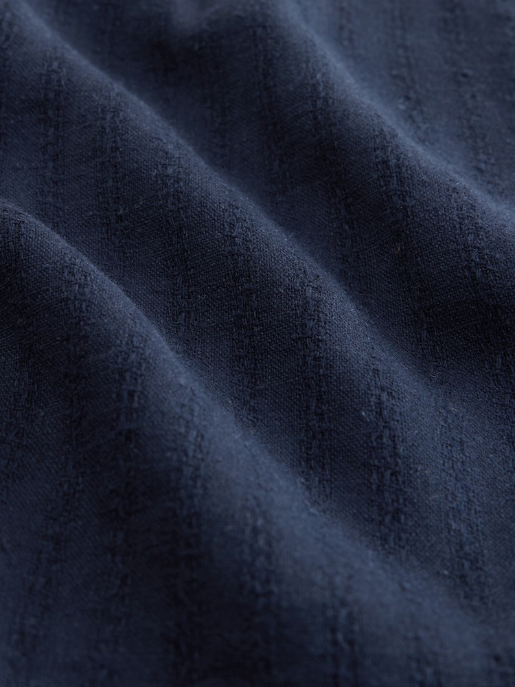 Navy Linen Knee Length Shorts - Image 2 of 4