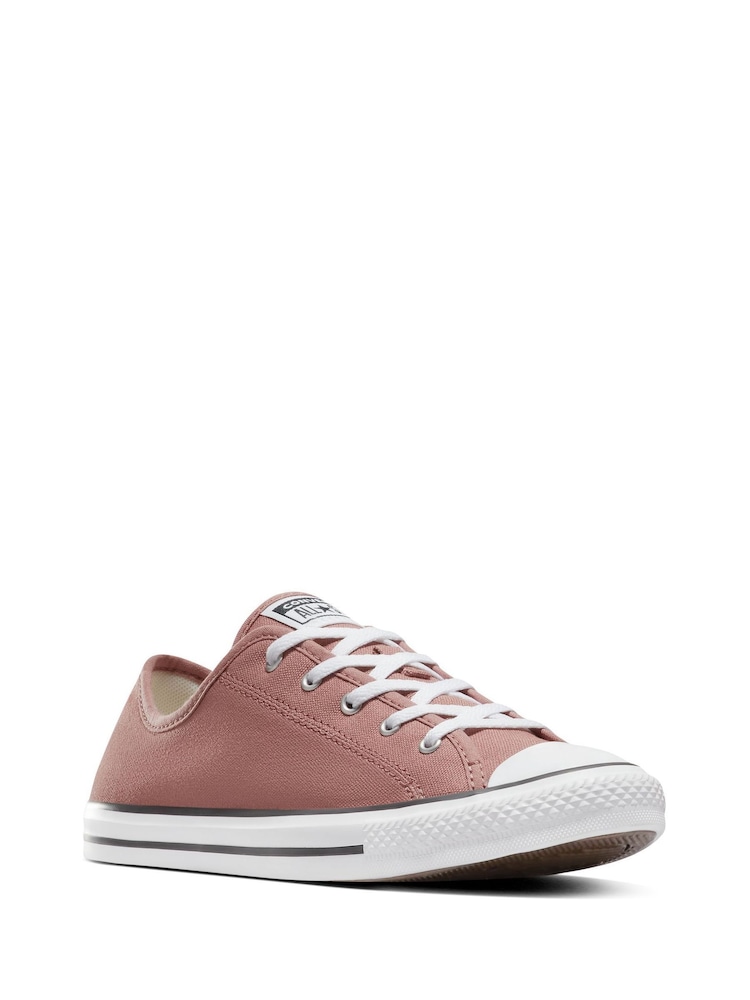Converse Pink/White Dainty Trainers - Image 4 of 9