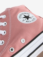 Розовый - Высокие кеды Converse Chuck Taylor All Star - Image 8 of 9