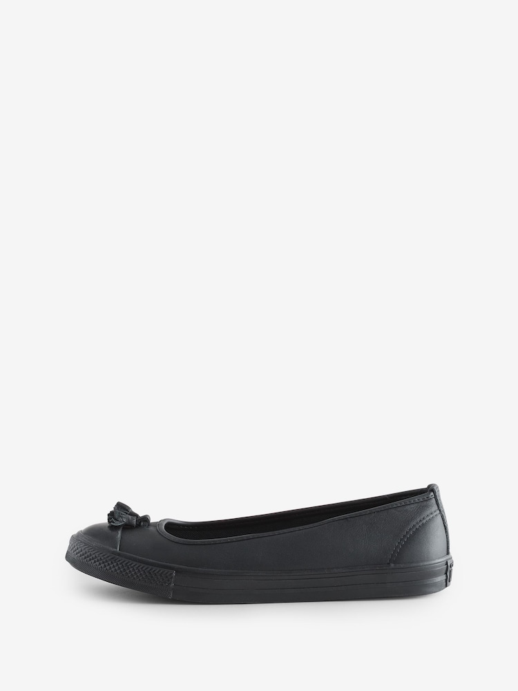 Converse Black Chuck Taylor All Star Ballerina Shoes - Image 2 of 9