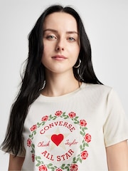 Converse White Slim Fit T-Shirt - Image 1 of 4