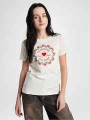 Converse White Slim Fit T-Shirt - Image 2 of 4