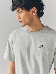 Converse Grey Classic 100% Cotton T-Shirt - Image 3 of 4