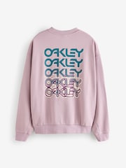 Oakley – B1B – Rundhals-Sweatshirt aus 100 % Baumwolle in Lila - Bild 2 von 2