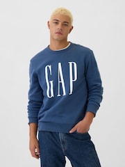 Blau - Gap Rundhalspullover mit Logo - Bild 1 von 5