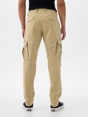 Gap Beige Slim Fit Cargo Trousers - Image 3 of 5