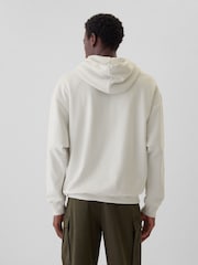 Gap White Heavyweight Heritage Logo Hoodie - Image 2 of 5