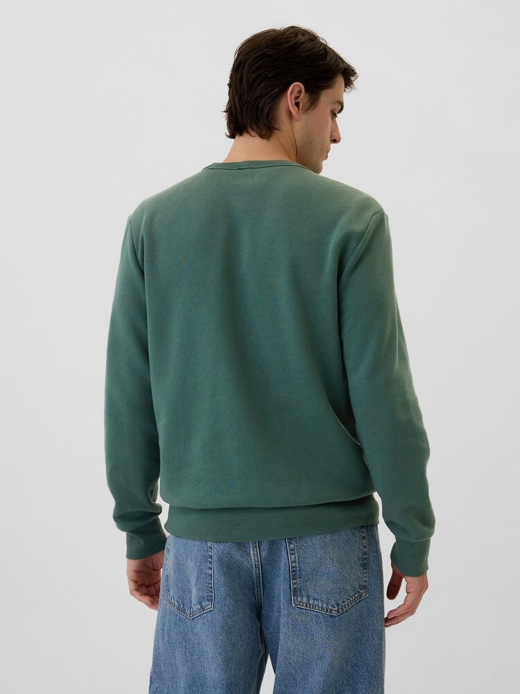 Gap Green Logo Crew Neck Jumper - Image 2 of 4 Gap Green Logo Crew Neck Jumper - Image 2 of 4