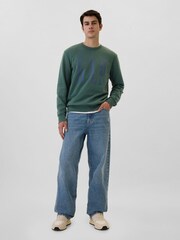 Gap Green Logo Crew Neck Jumper - Image 3 of 4