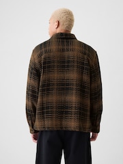 Gap Brown Relaxed Textured Twill Shirt - Image 2 of 5