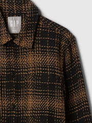 Gap Brown Relaxed Textured Twill Shirt - Image 5 of 5