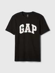 Zwart - Gap - Everyday Original Logo 100% Katoenen T-shirt met ronde hals en korte mouwen - Image 5 of 5