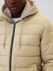 Beige - Gap - Kou-beheersend gewatteerd jack - Image 4 of 6