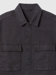 Czarny - Dżinsowa kurtka koszulowa Gap Denim Cargo - Image 5 of 5