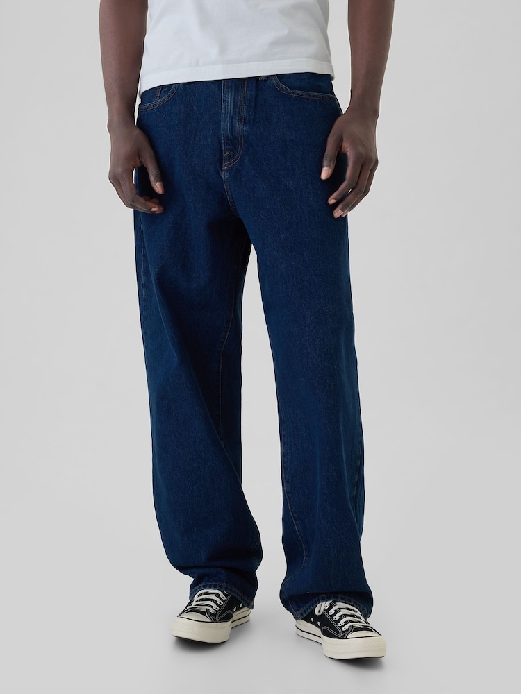 Gap Dark Wash Blue Loose Fit Baggy Jeans - Image 1 of 6
