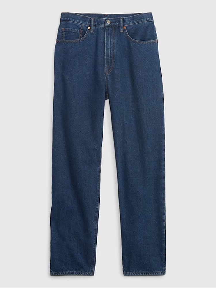 Gap Dark Wash Blue Loose Fit Baggy Jeans - Image 6 of 6