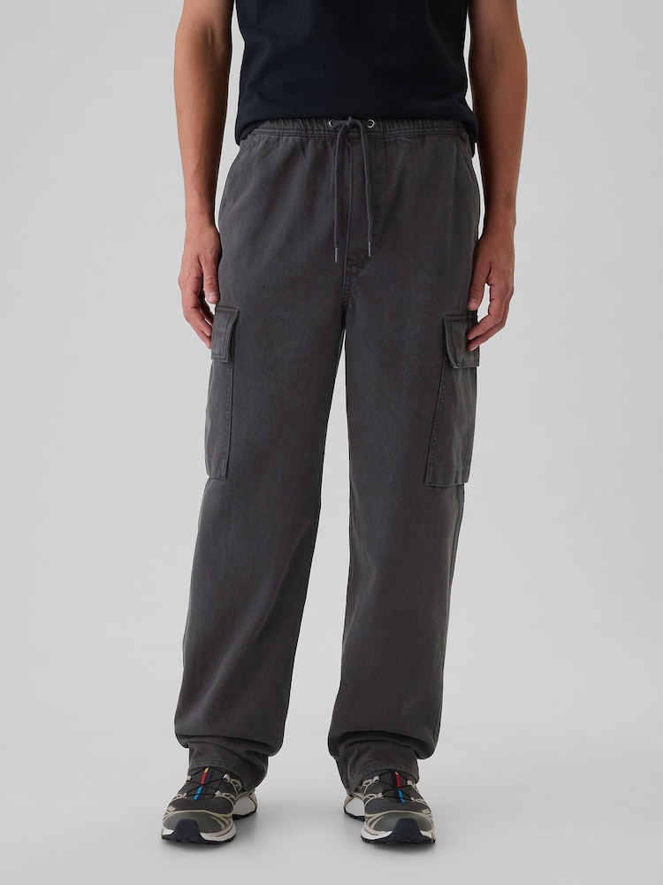 Gap Black Baggy Cargo Jeans - Image 2 of 5