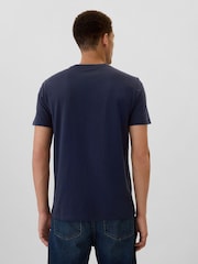 Blauw Paris - Gap - Everyday - 100% Katoenen T-shirt met logo, ronde hals en korte mouwen - Image 2 of 5
