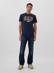 Blauw Paris - Gap - Everyday - 100% Katoenen T-shirt met logo, ronde hals en korte mouwen - Image 3 of 5