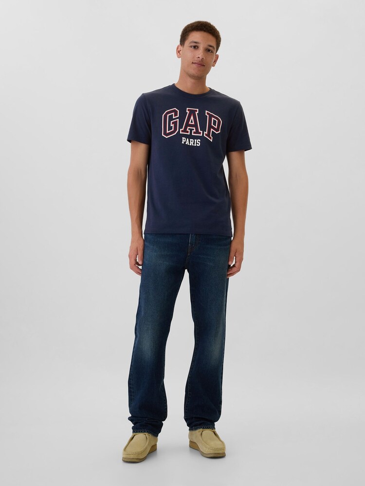 Blauw Paris - Gap - Everyday - 100% Katoenen T-shirt met logo, ronde hals en korte mouwen - Image 3 of 5