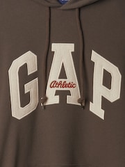 Gap Brown Heavyweight Heritage Logo Hoodie - Image 5 of 5