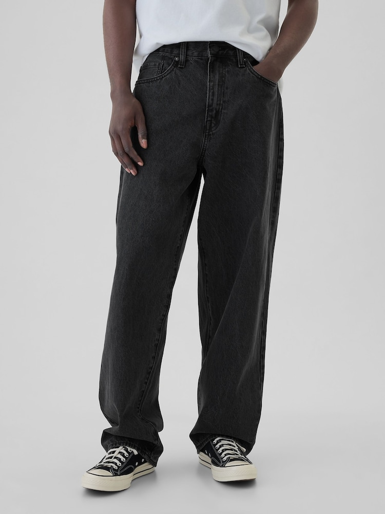 Gap Black Loose Fit Baggy Jeans - Image 2 of 6