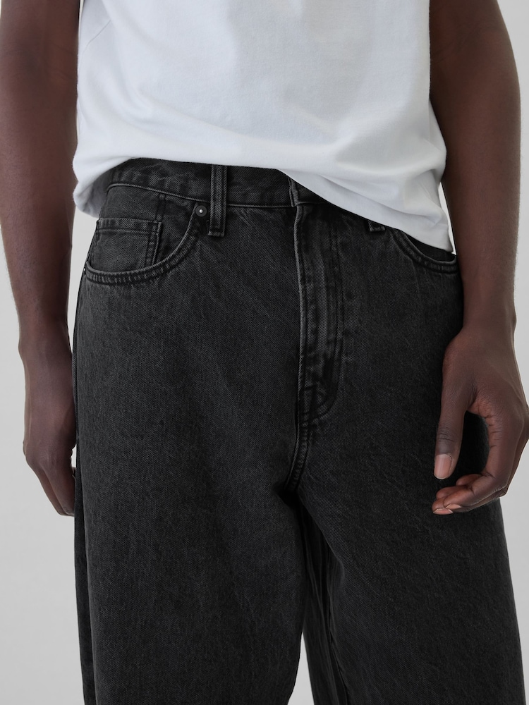Gap Black Loose Fit Baggy Jeans - Image 5 of 6