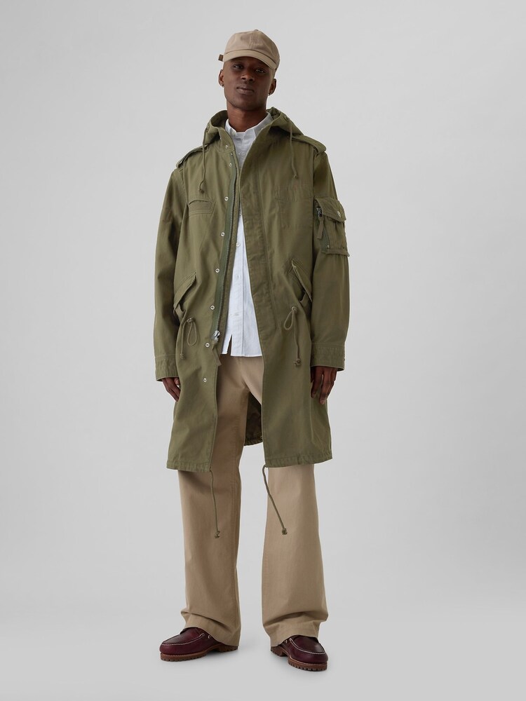 Gap Veste parka à capuche en coton - Image 3 of 5