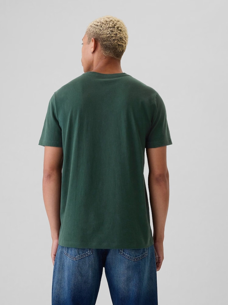 Gap Green Everyday Athletic Graphic 100% Cotton Short Sleeve T-Shirt - Image 2 of 4