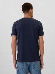 Gap Blue London Everyday Logo 100% Cotton Crew Neck Short Sleeve T-Shirt - Image 2 of 5