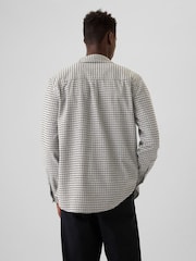 Gap Grey Midweight Cotton Long Sleeve Flannel Shirt - Image 2 of 5