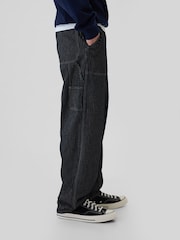 Gap Black Stripe Railroad Utility Baggy Jeans - Image 4 of 5