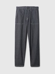 Gap Black Stripe Railroad Utility Baggy Jeans - Image 5 of 5