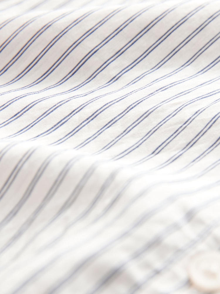 Black/White Long Sleeve Lightweight Button Down Shirt - Image 8 of 8