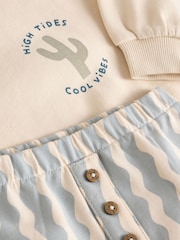 Rayas neutras - Baby Sweatshirt and Shorts Set - Imagen 12 de 14