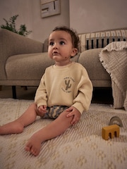 Rayas neutras - Baby Sweatshirt and Shorts Set - Imagen 2 de 14