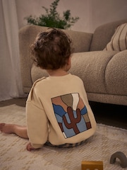 Rayas neutras - Baby Sweatshirt and Shorts Set - Imagen 3 de 14