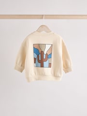 Rayas neutras - Baby Sweatshirt and Shorts Set - Imagen 8 de 14