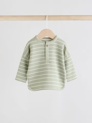 Sage Green Baby Top and Shorts Set - Image 2 of 13
