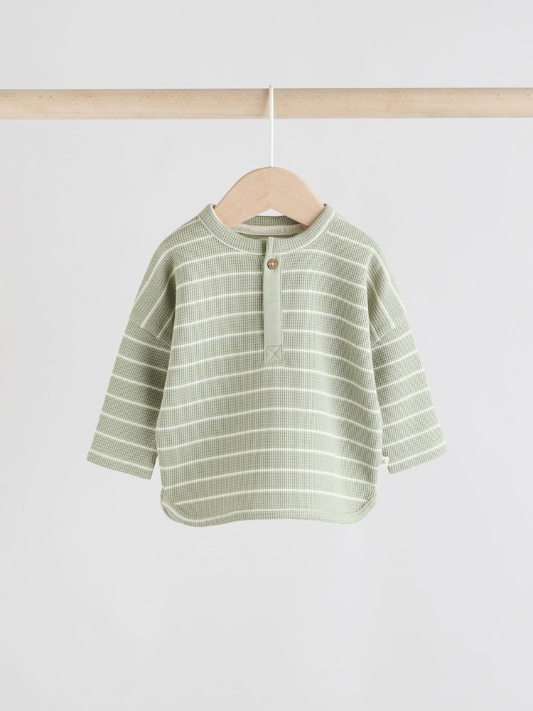 Sage Green Baby Top and Shorts Set - Image 2 of 13