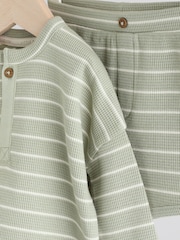Sage Green Baby Top and Shorts Set - Image 7 of 13