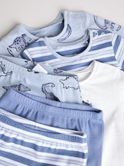 Blue Dino Baby Tops and Leggings 6 Piece Set - Image 12 of 16