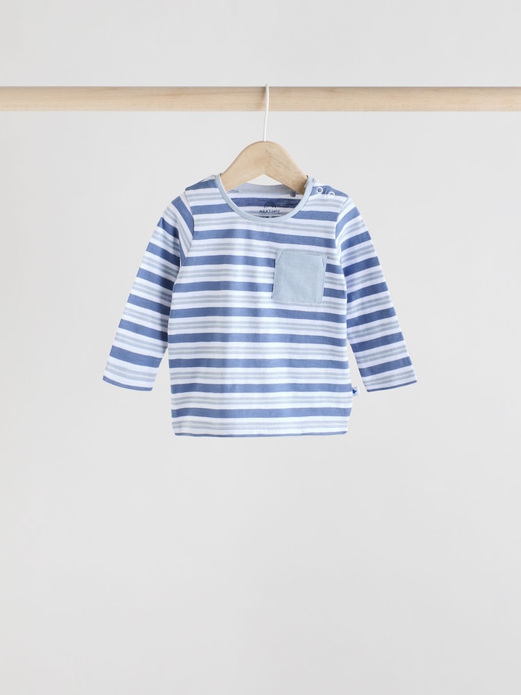 Blue Dino Baby Tops and Leggings 6 Piece Set - Image 6 of 16